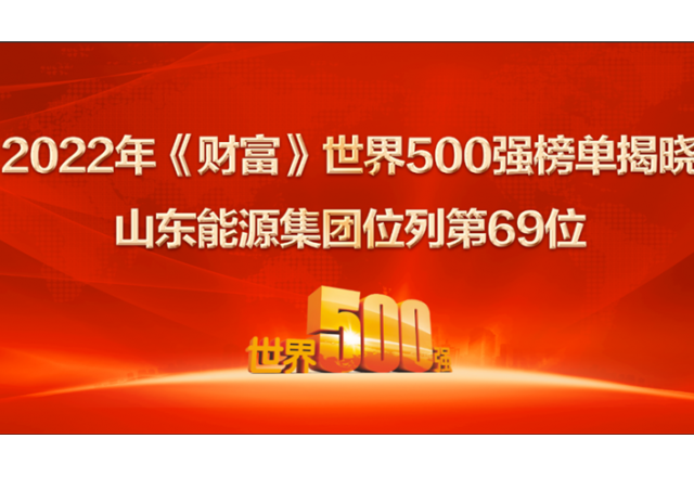 山東能源集團位列2022年世界500強第69位！ 居山東上榜企業(yè)第一